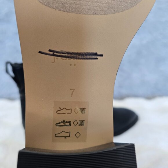 J. Crew Factory Chelsea Boot Women's Black Faux Leather CA774 NEW Size 7, 10 - Picture 7 of 11